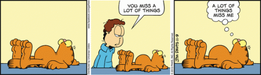 Garfield e tudo é questão de perspectiva